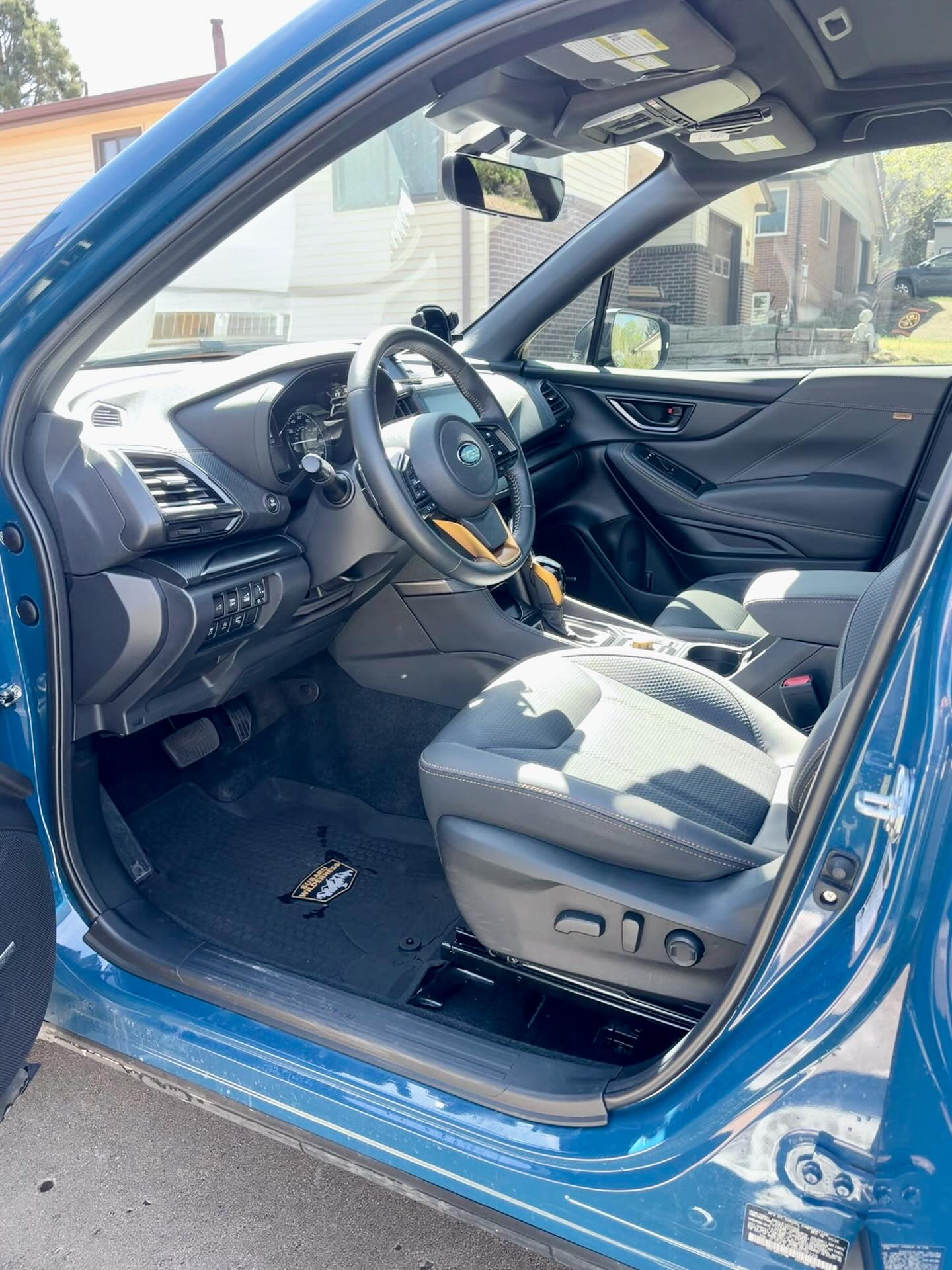 Polished Subaru interior after full detailing